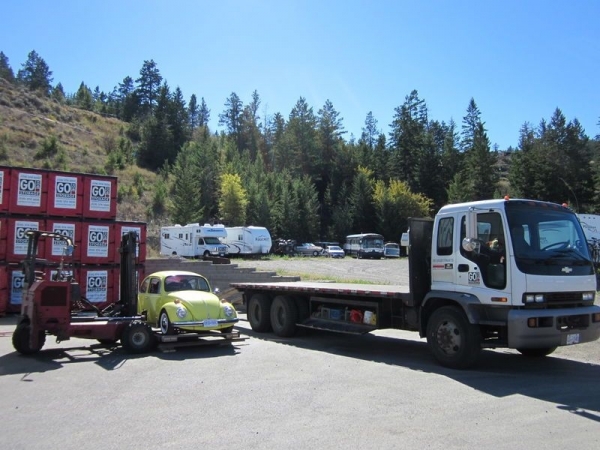 GOBOX Loading a Flatbed Truck